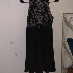 black lace dress